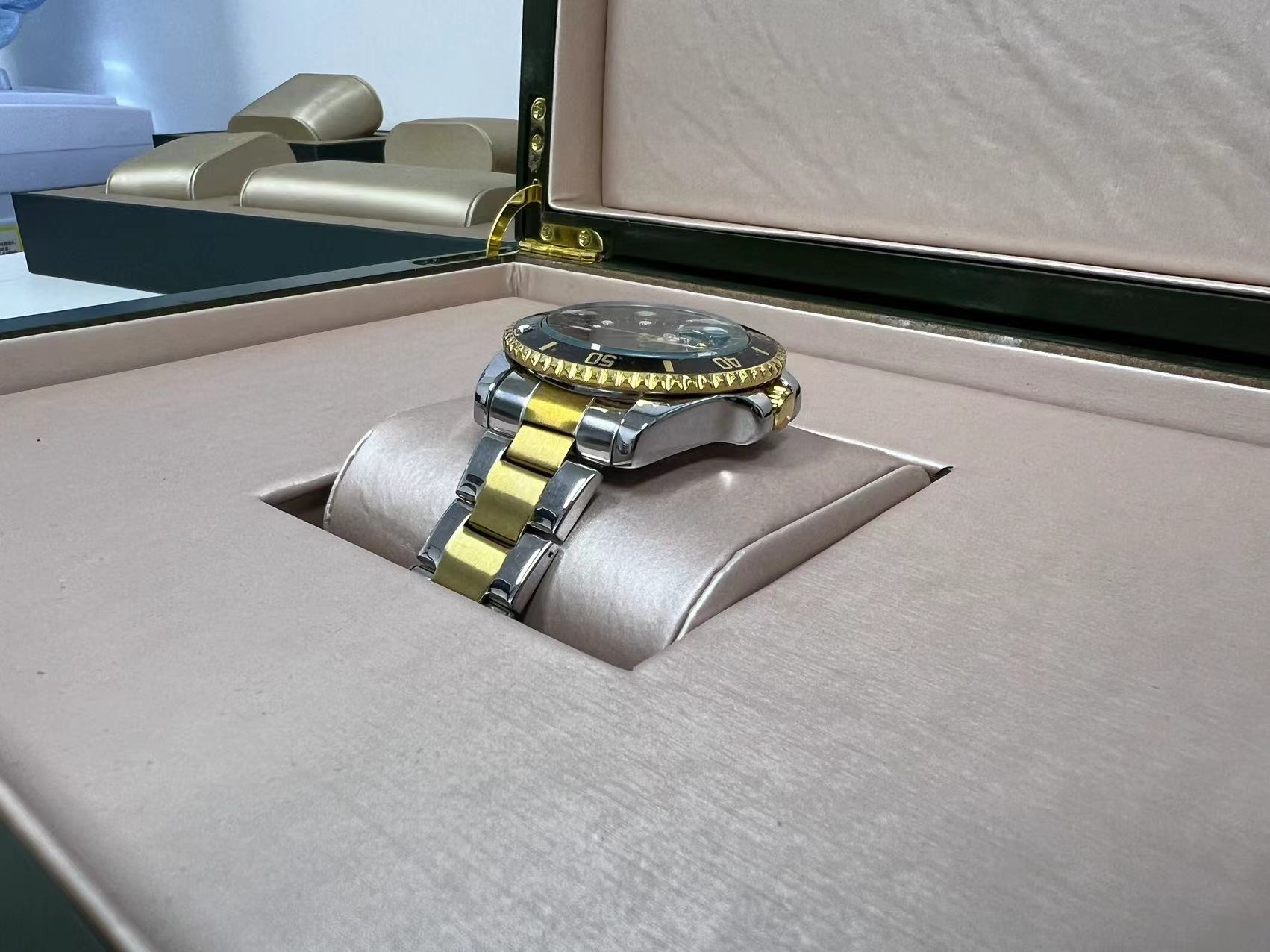 商务大气黑间金鬼王夜光防水男士手表通用