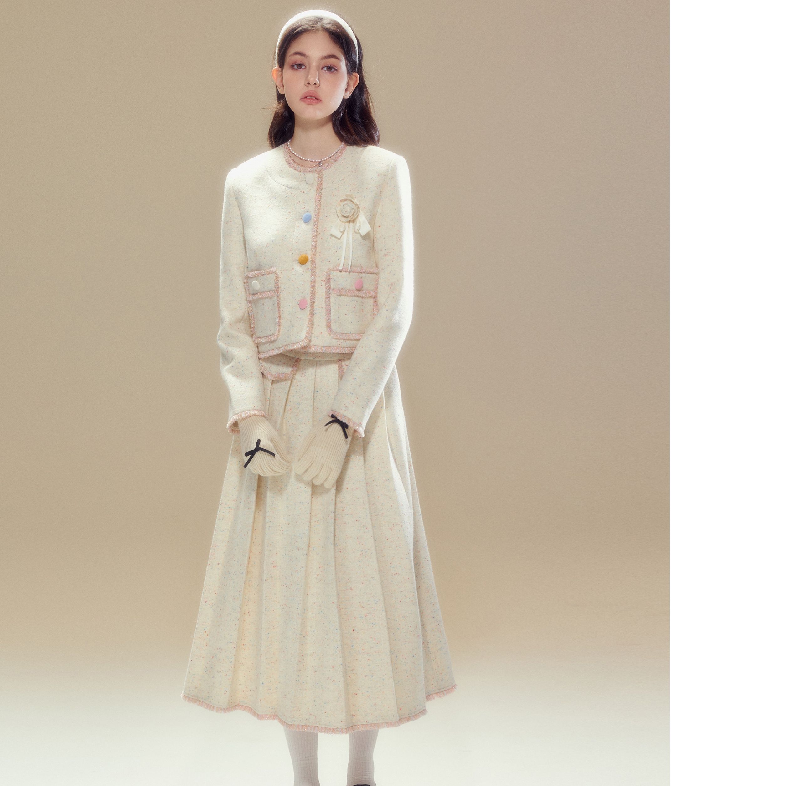 SunsetPark日落公园 外套百褶裙套装