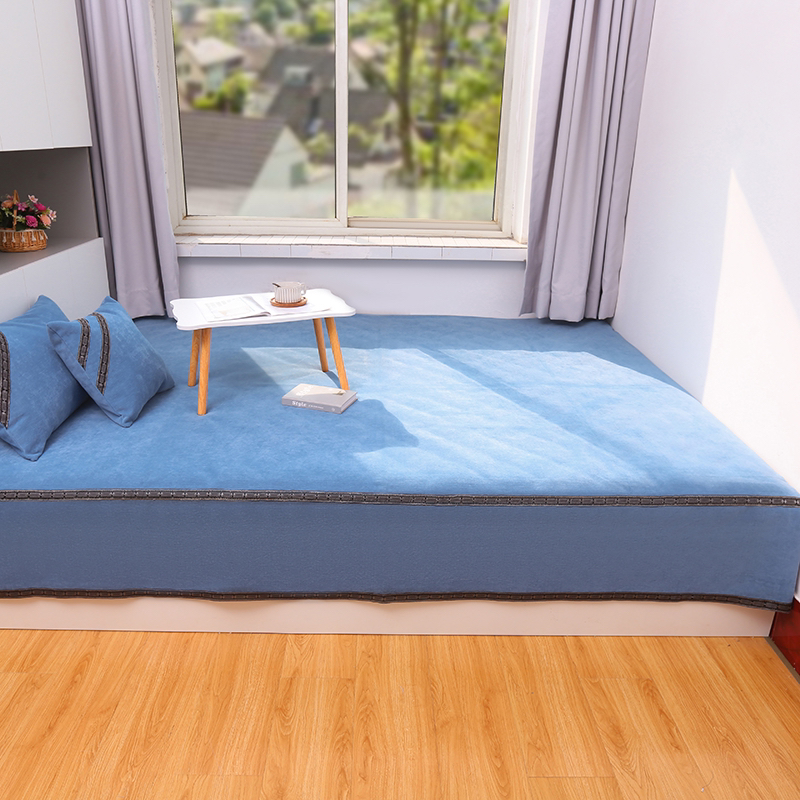 极简系列 纯色雪尼尔防滑榻榻米炕盖