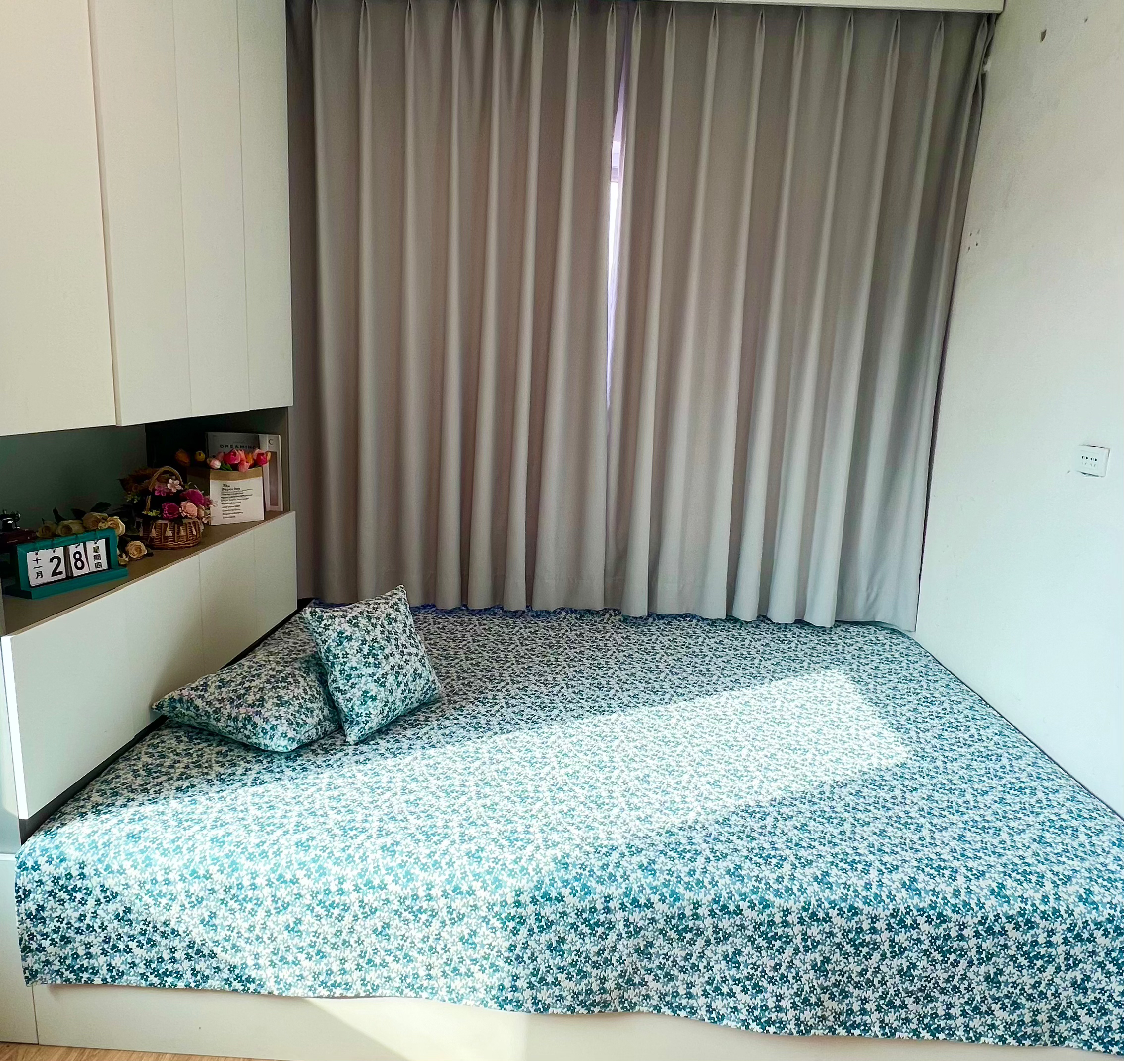 极简系列 雪尼尔割绒工艺复合面料 防滑炕盖轻奢简约