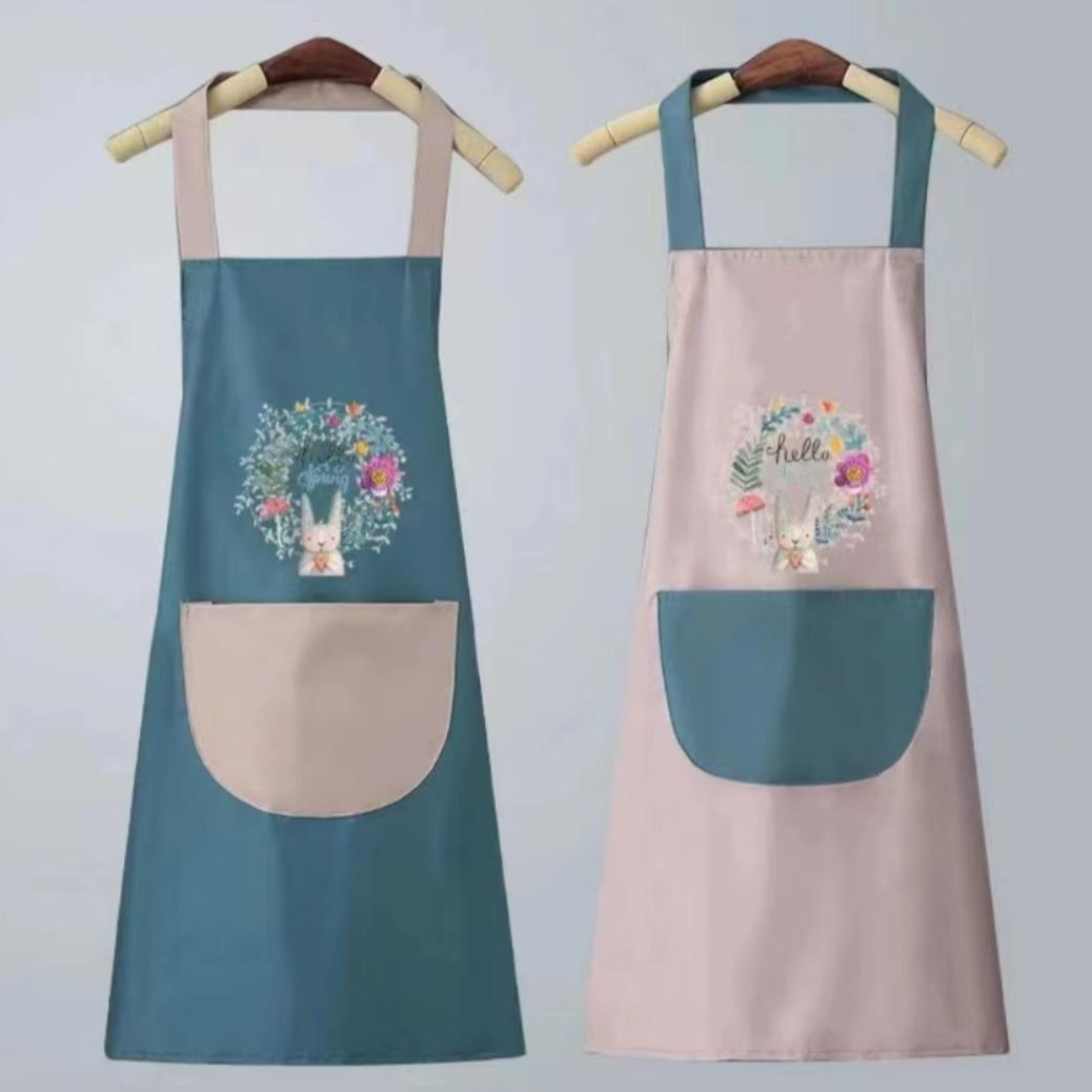 【包邮随机一条围裙】卡通防水厨房女士成人家务薄款做饭防