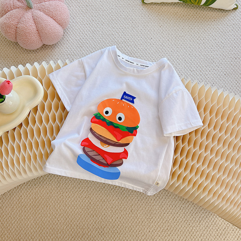 儿童童装新潮百搭夏季新款短袖体恤T恤t宝宝炸街半袖欧若风童装