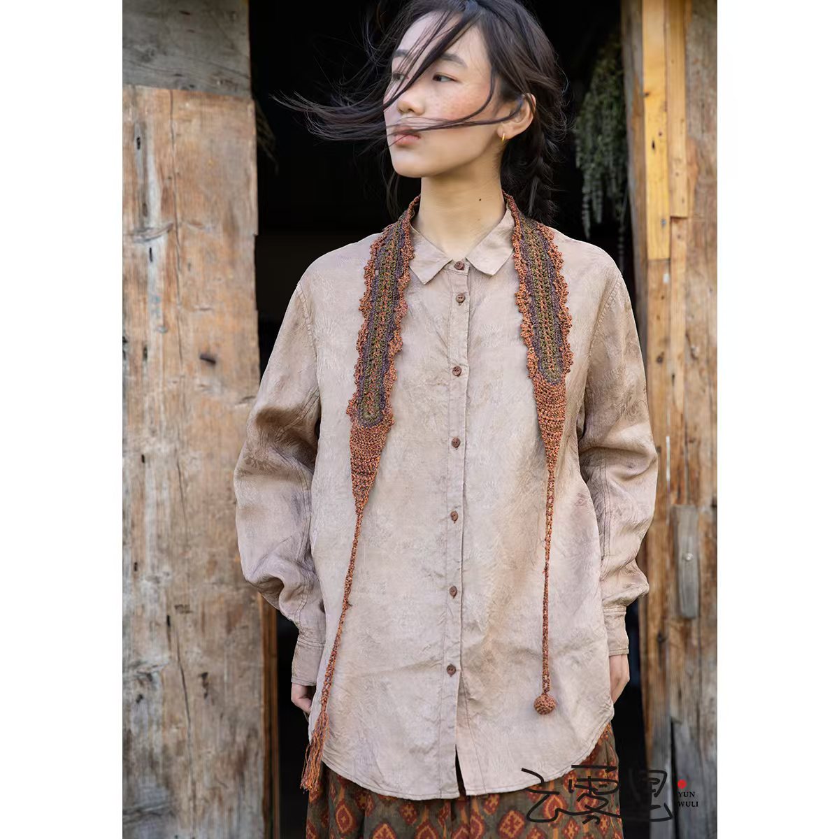 【云雾里】3015精致优雅长袖衬衫