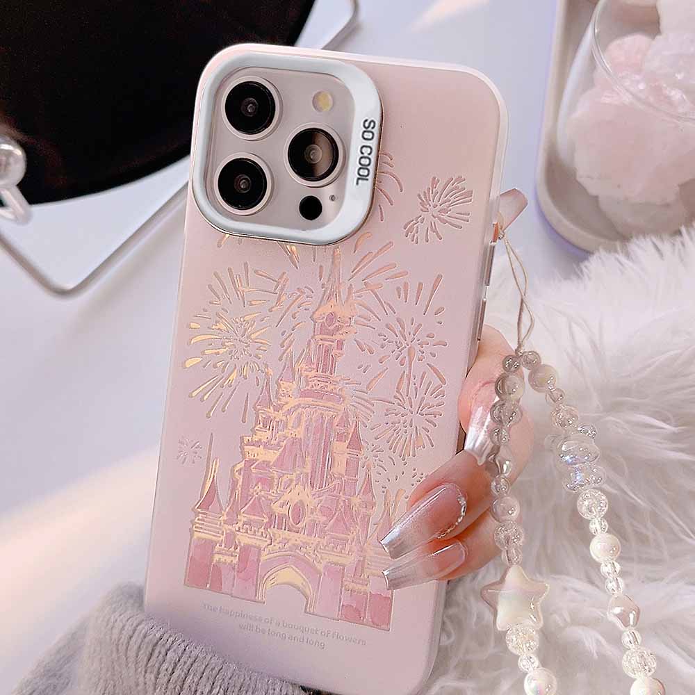 梦幻城堡烟花iphone15适用14Promax手机壳12元气13镭射11渐变14硬