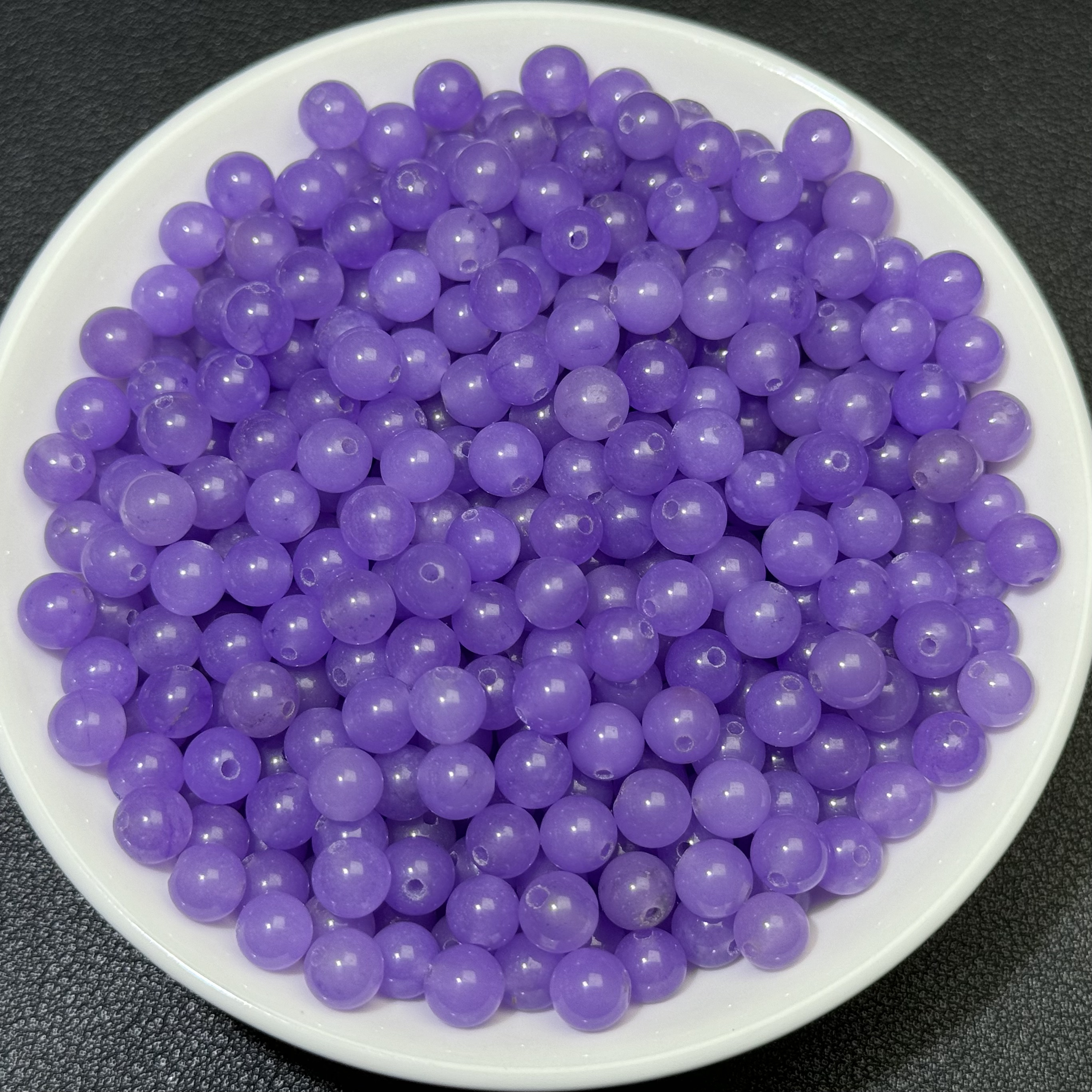 散珠天然紫罗兰 6mm 100颗（赠弹力绳）B011