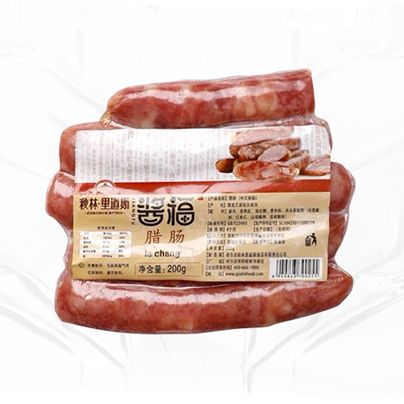 秋林里道斯腊肠中式香肠甜口味200g 东北特产哈尔滨地方特色