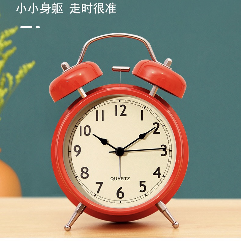 家居时尚学生起床叫醒响铃小闹钟摆件