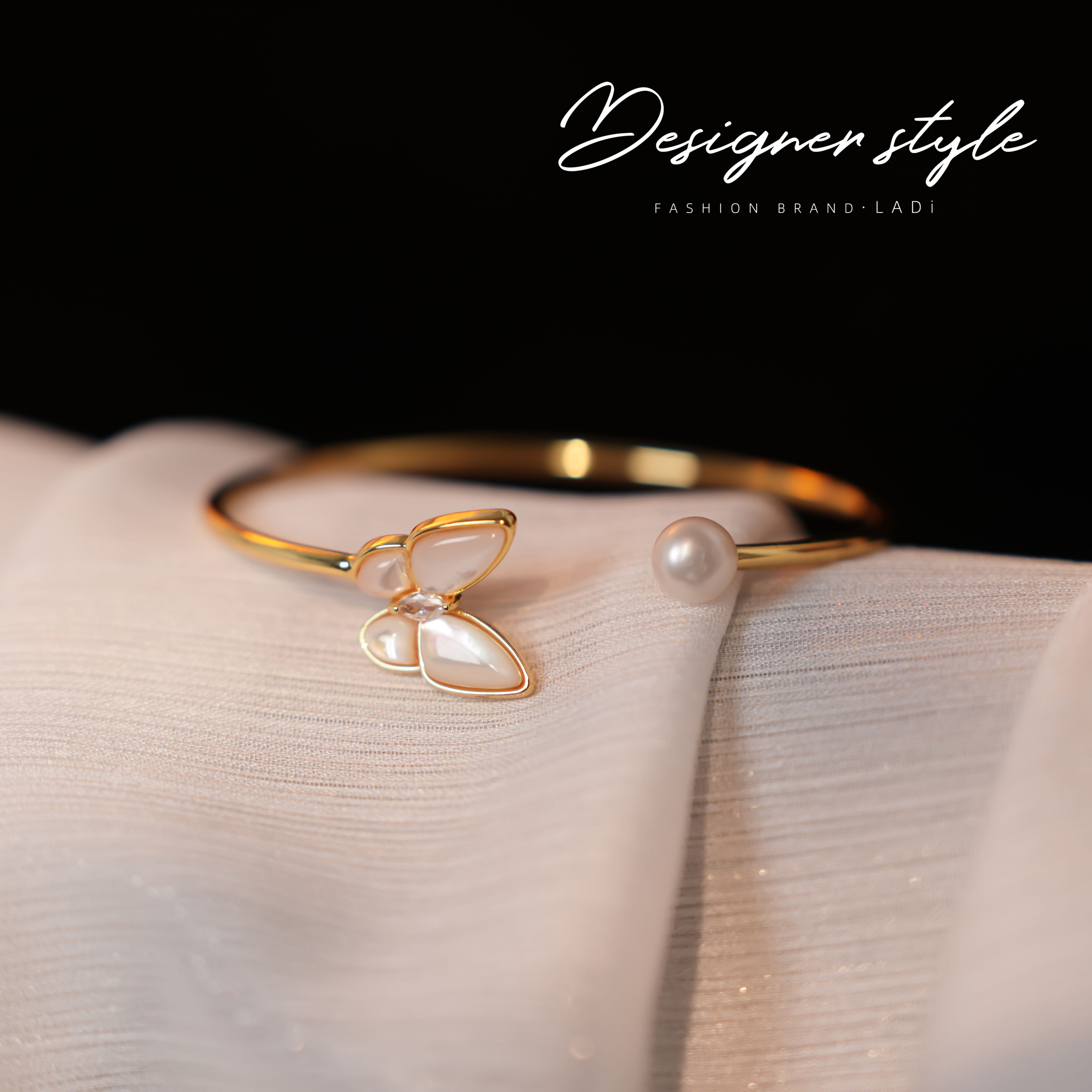 铜合金手链 轻奢时尚百搭小众insS40气质