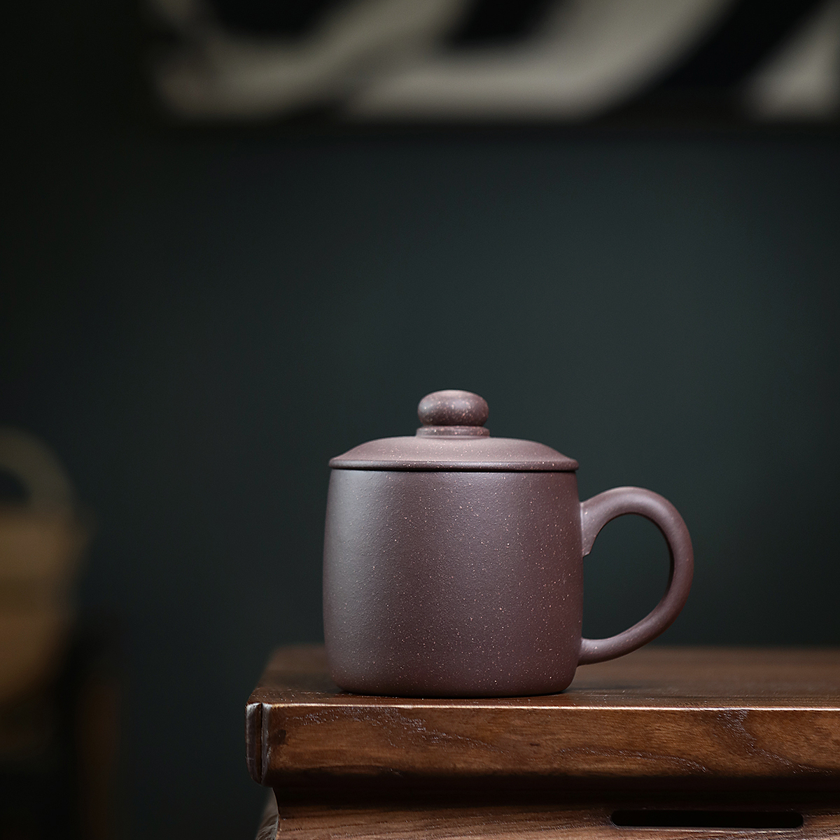 雪涓（自用款必入）原矿手工墩墩杯大水潭深井紫泥380cc办公盖杯