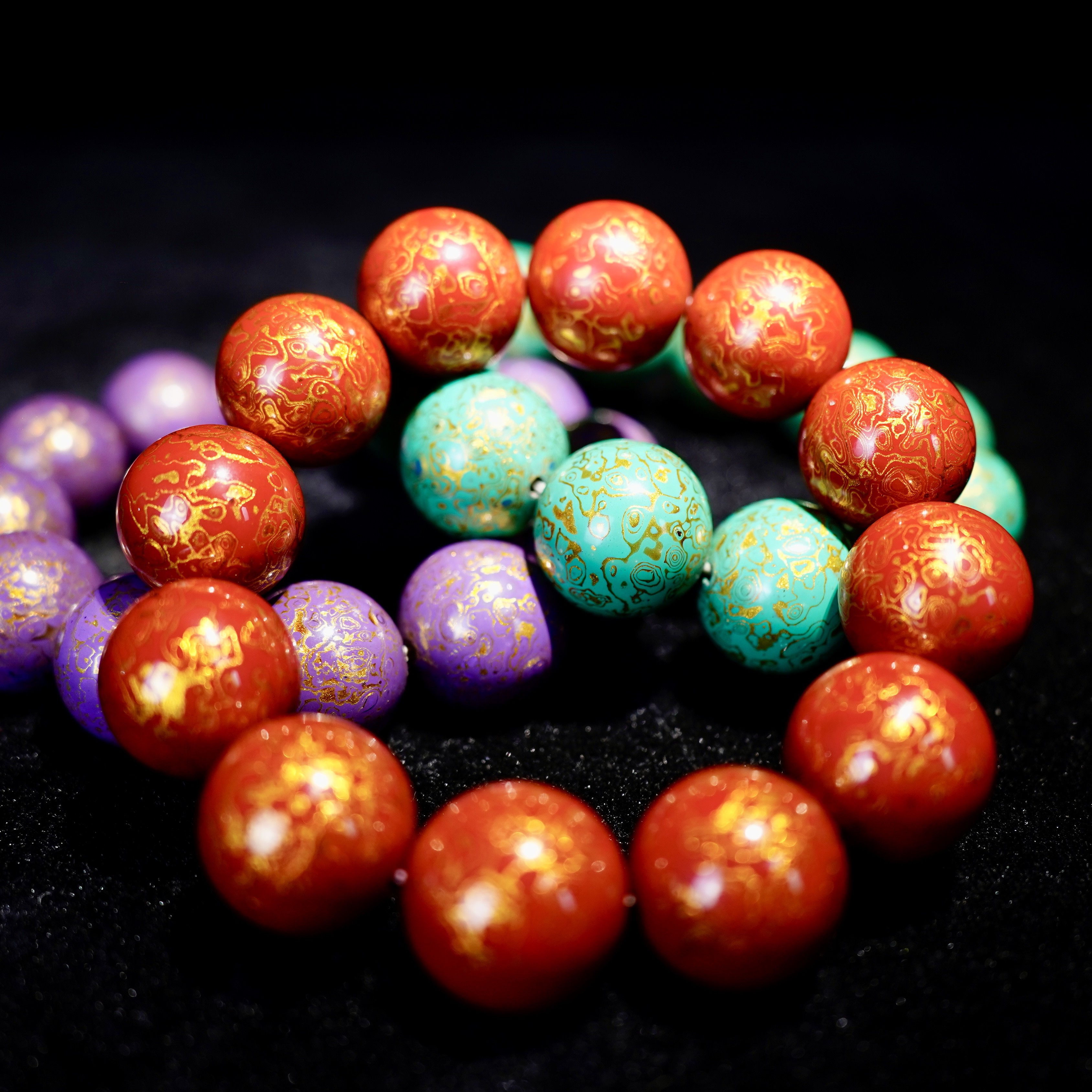 大漆手串纯手工工艺品