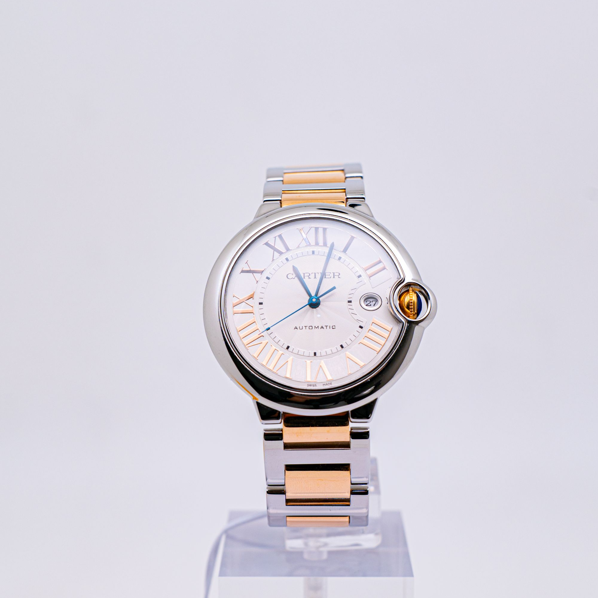 99新 Cartier/卡地亚 蓝气球 W6920095 42间金金刻 机械男款 单表