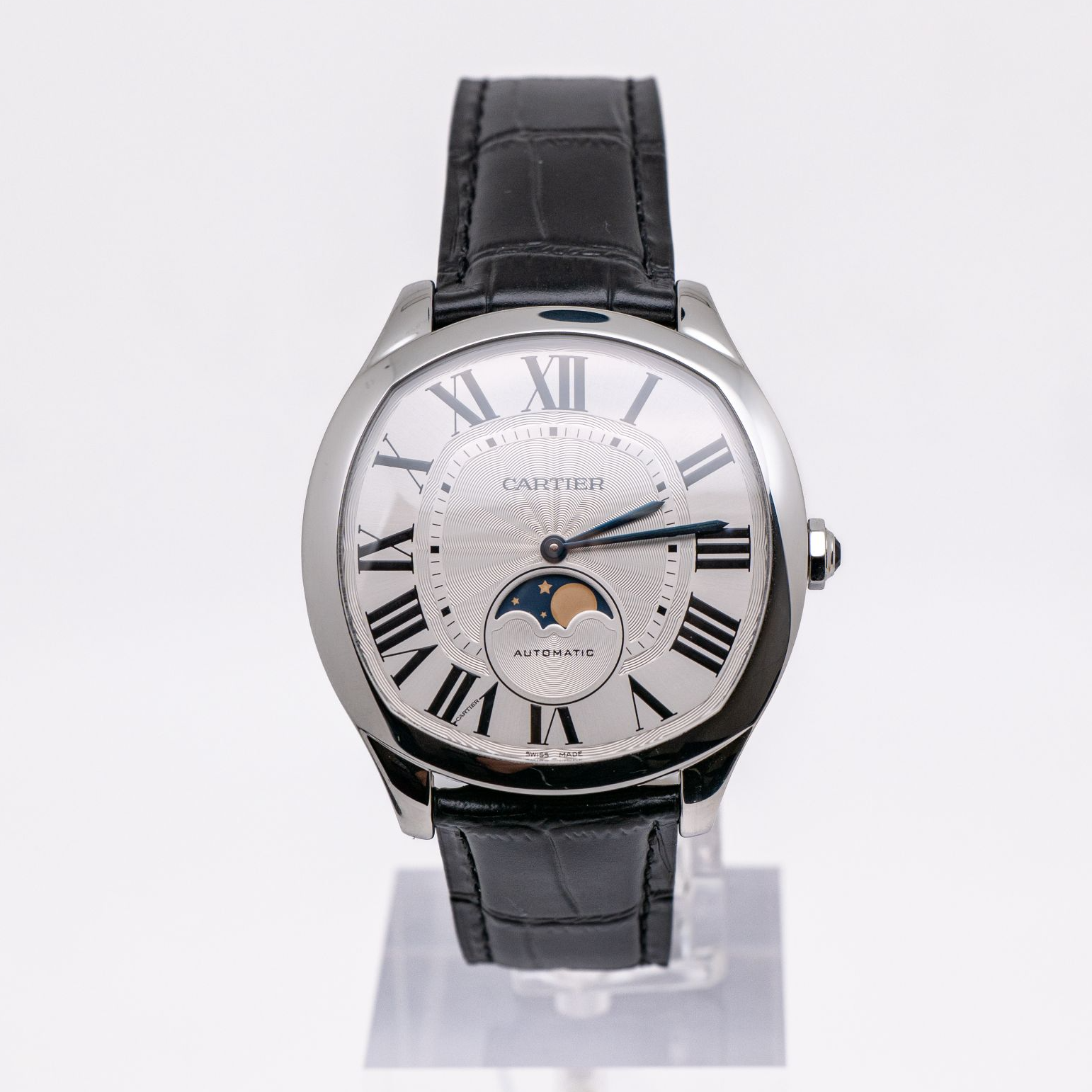 99新 Cartier/卡地亚 大卫系列WSNM0008 40×41精钢 机械男款 单表