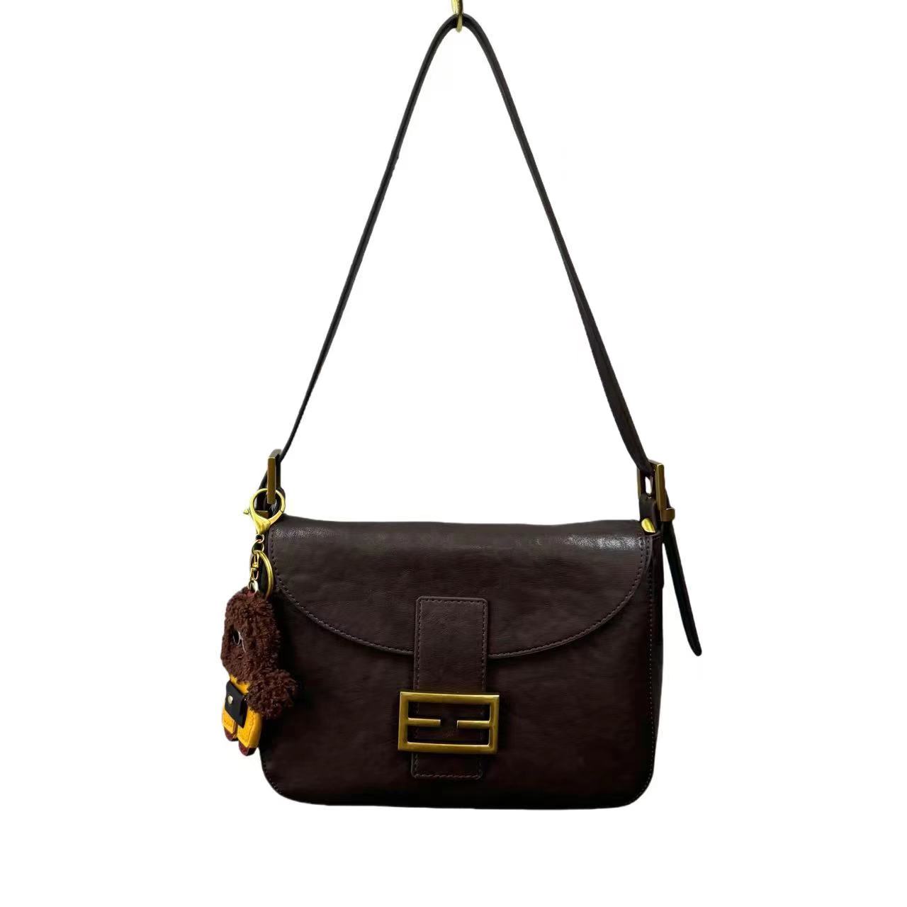 【佐伊甄选】QYX-9696-可可棕轻奢女士时尚百搭单肩腋下斜挎包包