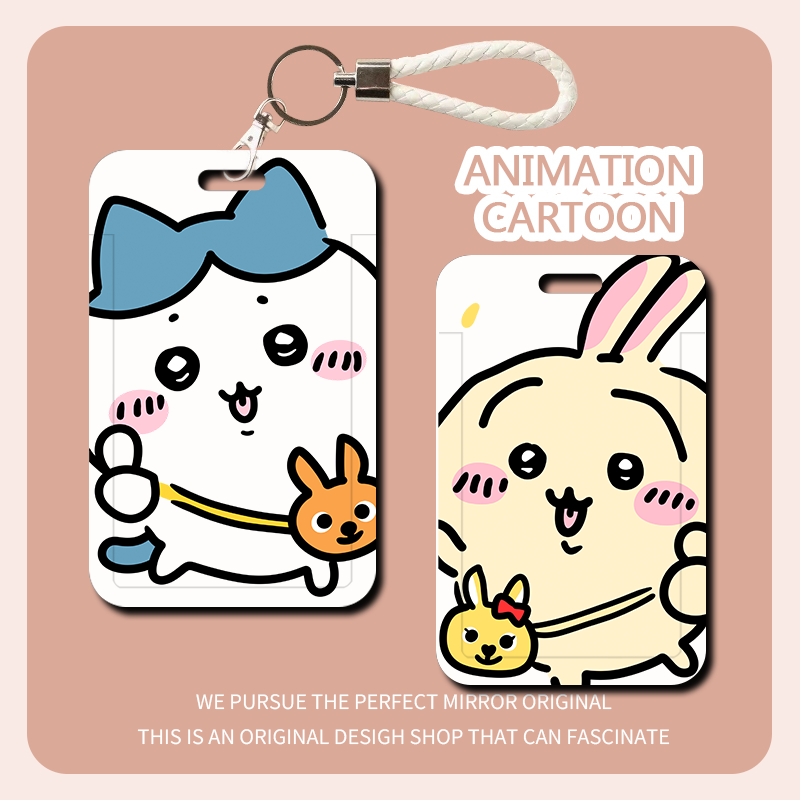 可爱乌萨奇闺蜜滑盖学生校园饭卡宿舍门禁卡爆款小众工作证保护壳