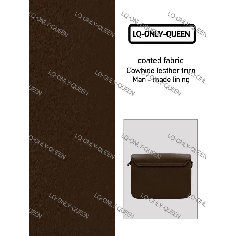 LQ-ONLY-QUEEN手工真皮女包豆腐包棕色