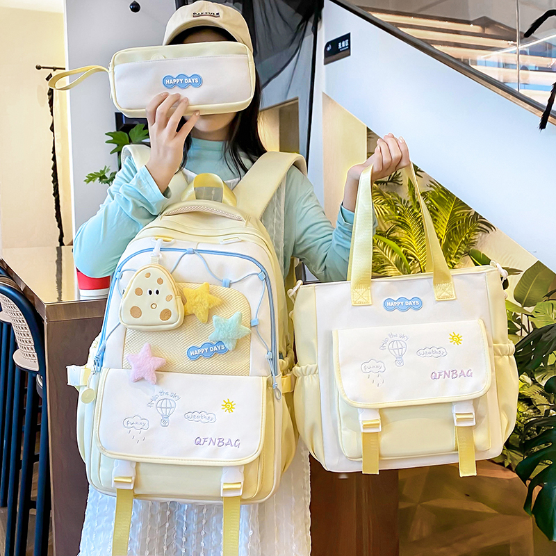 书包女小学生高颜值三到六年级女孩可爱初中生2024新款双肩包背包