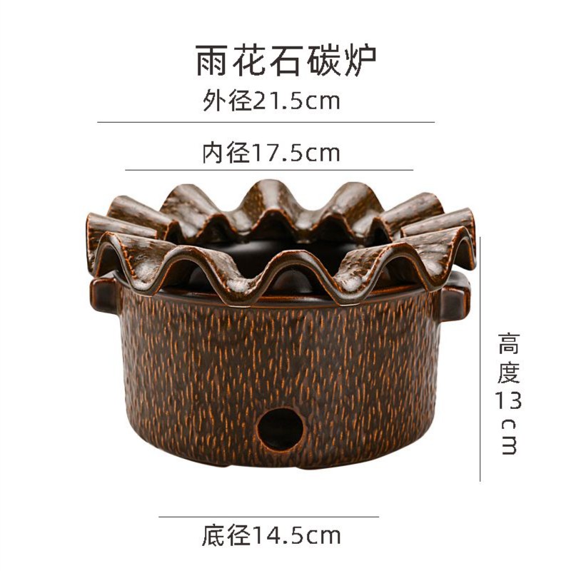 老式户外烧烤火锅家用木炭酒精砂锅煲炖汤打边碳炉燃气商用创意