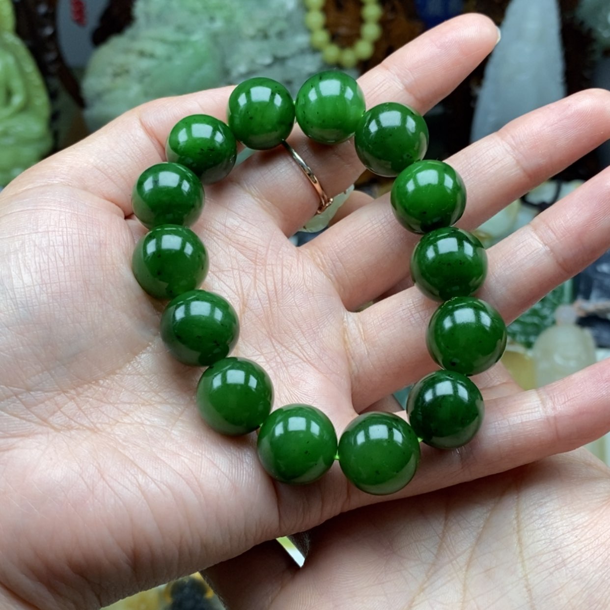 【闪购商品】和田玉（碧玉）手饰未镶嵌雨**灵