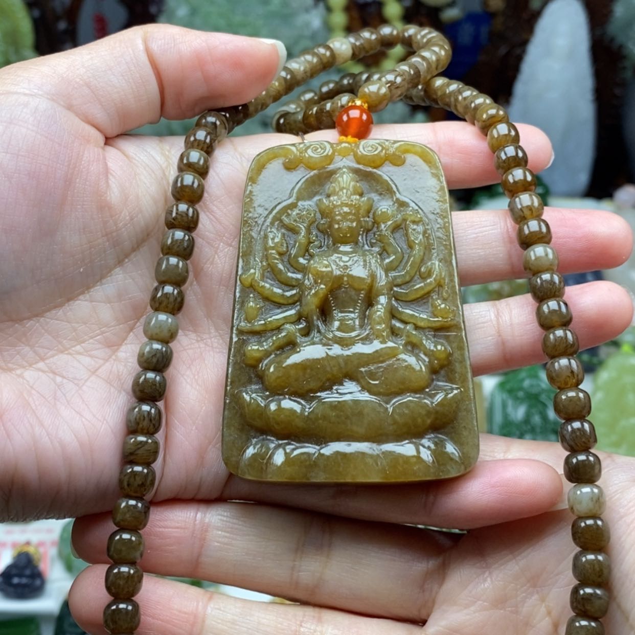 【闪购商品】和田玉（糖玉）颈饰未镶嵌