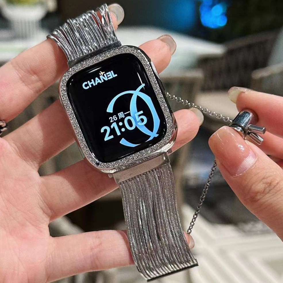 【富家千金】适配于苹果applewatch1-11seUItra流苏小香风高级感