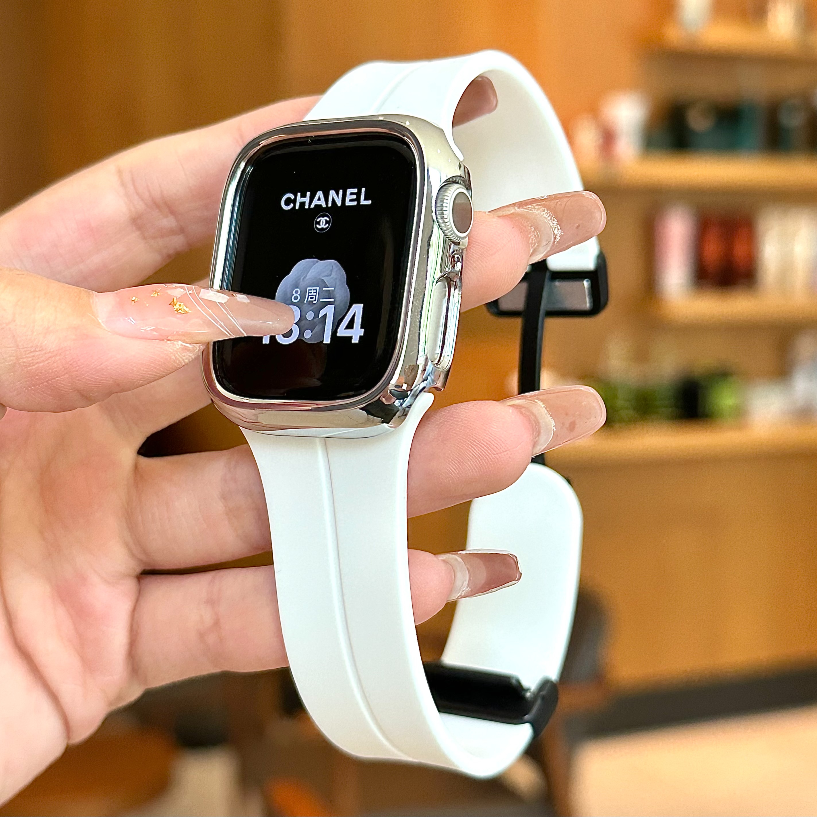 【健身达人】适配于苹果applewatch1-11seUItra硅胶皮磁吸高级感带