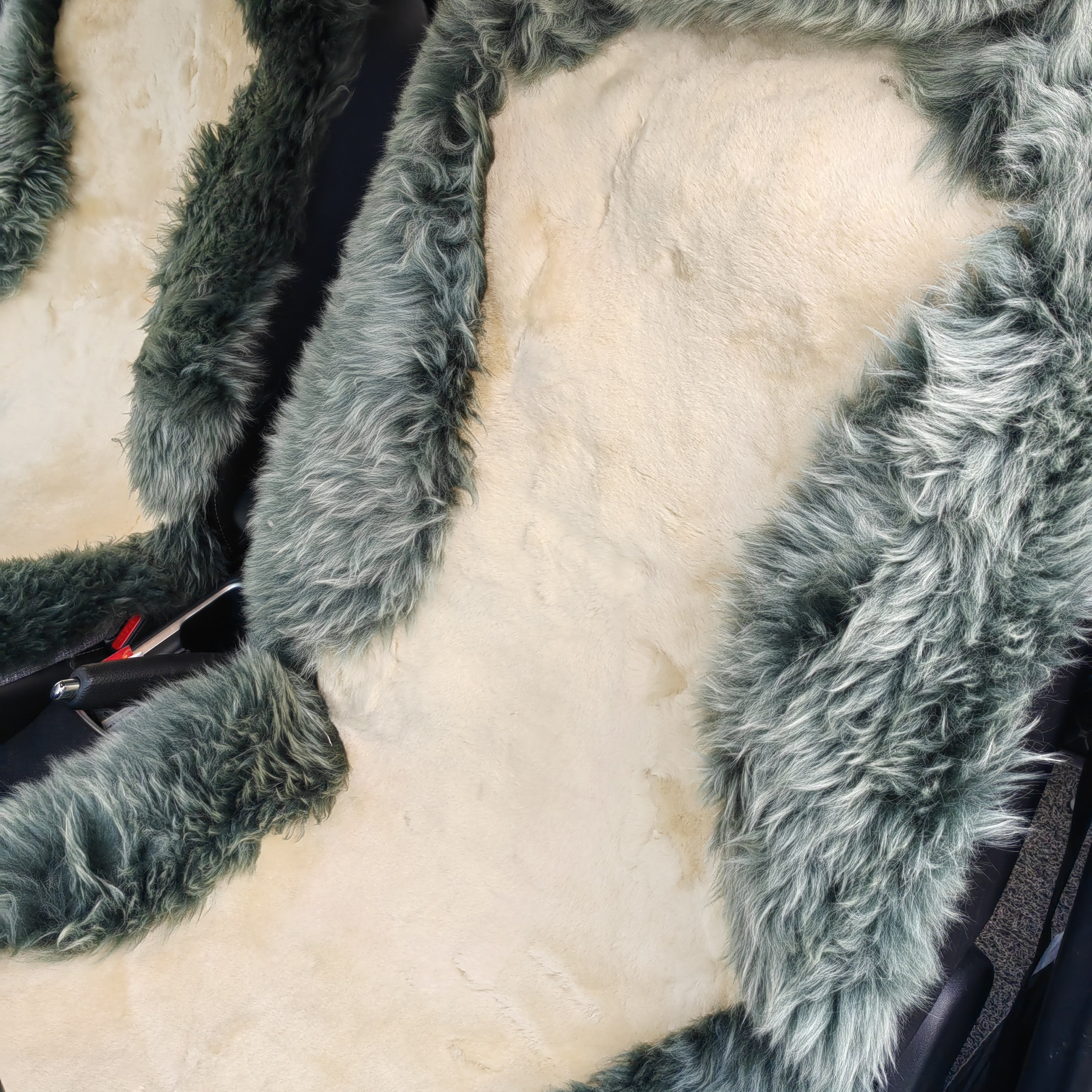 羊皮毛一体汽车五件套