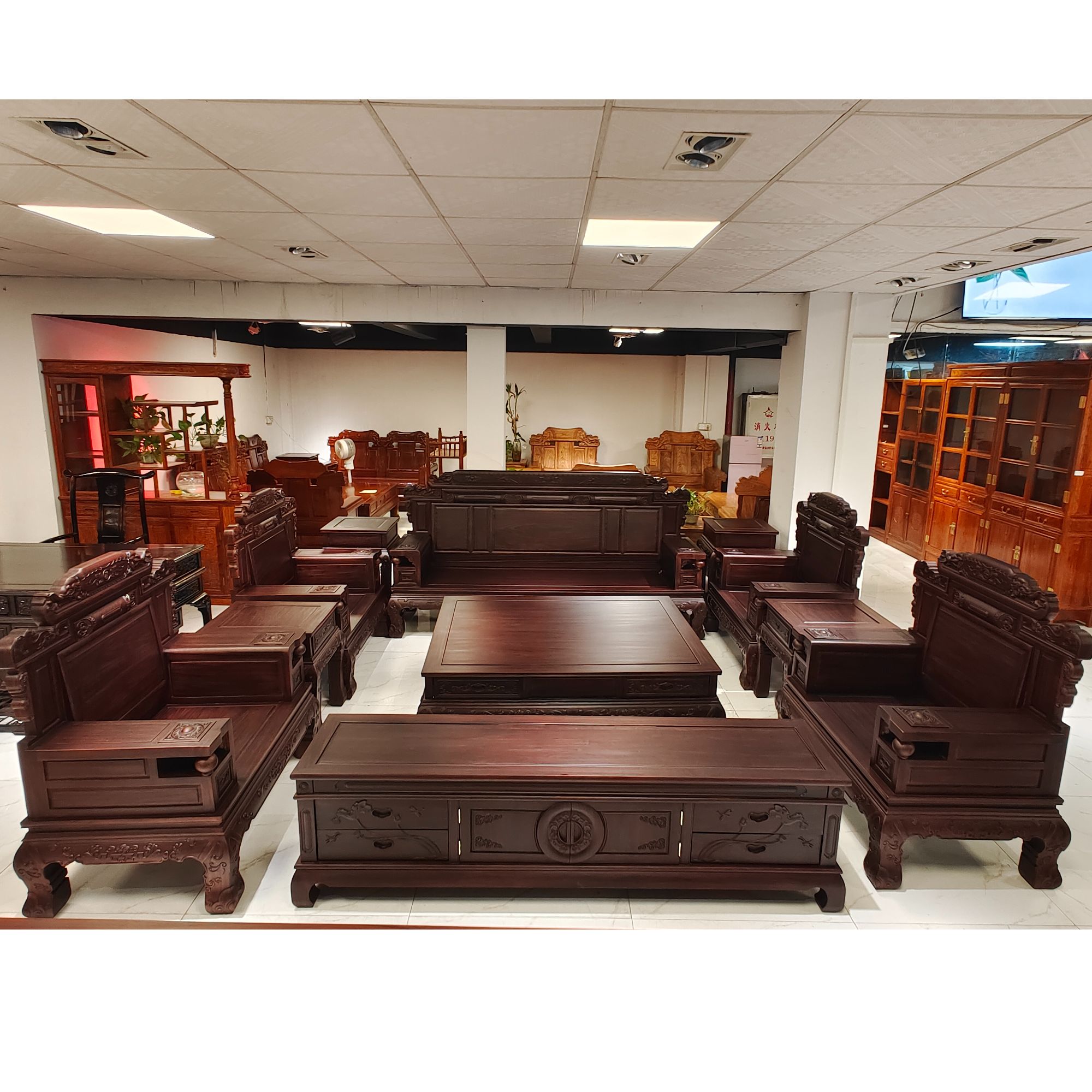 吉象素面财源滚滚沙发13件套