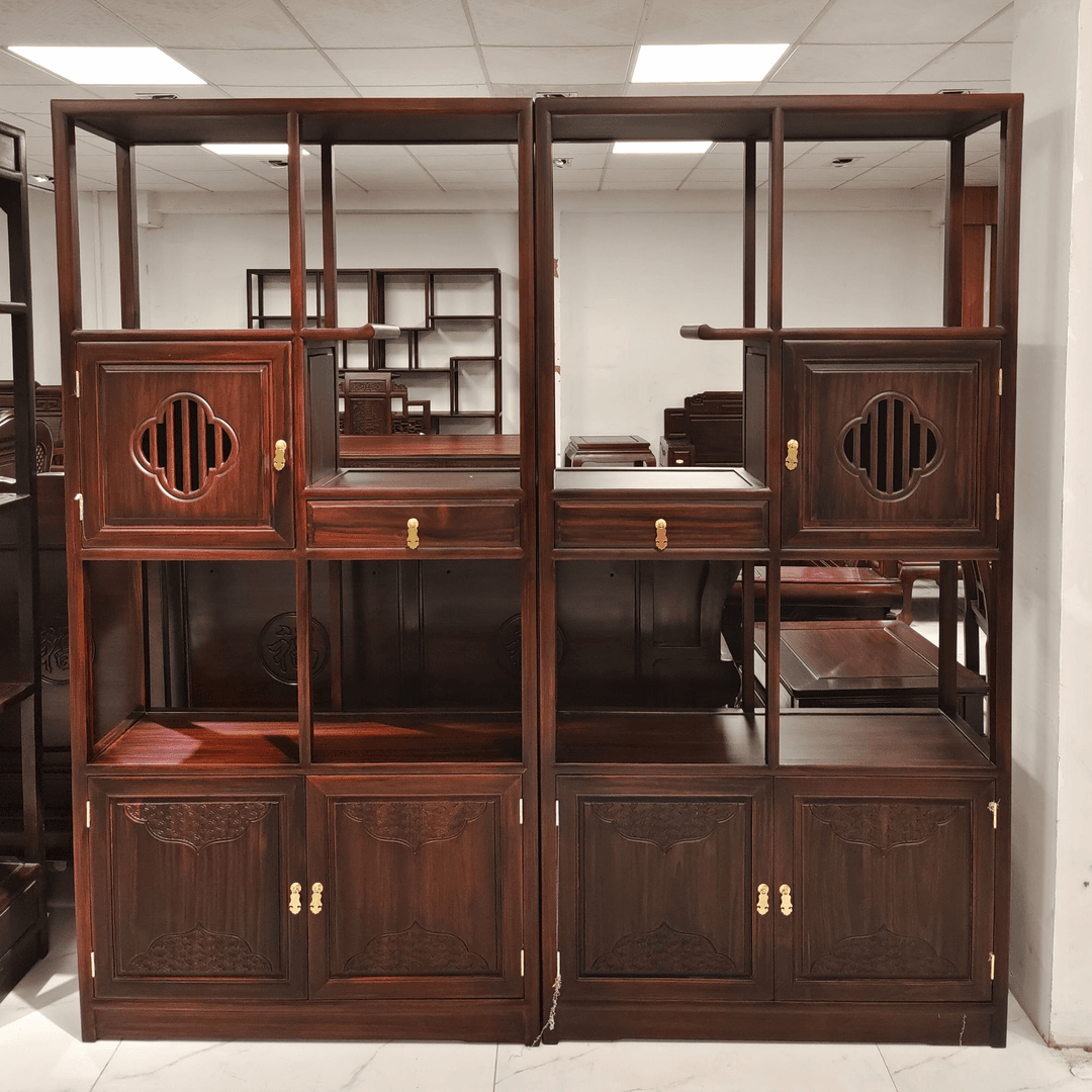 新中式梅花博古架成对