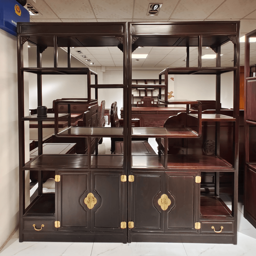 新中式成对博古架