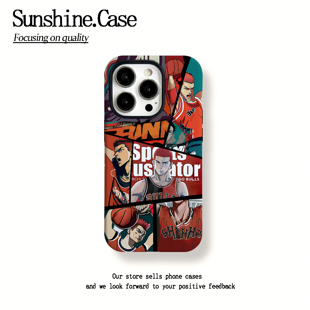 菲林二合一适用苹果华为vivo小米oppo手机壳拼接灌篮15PRO/14/13