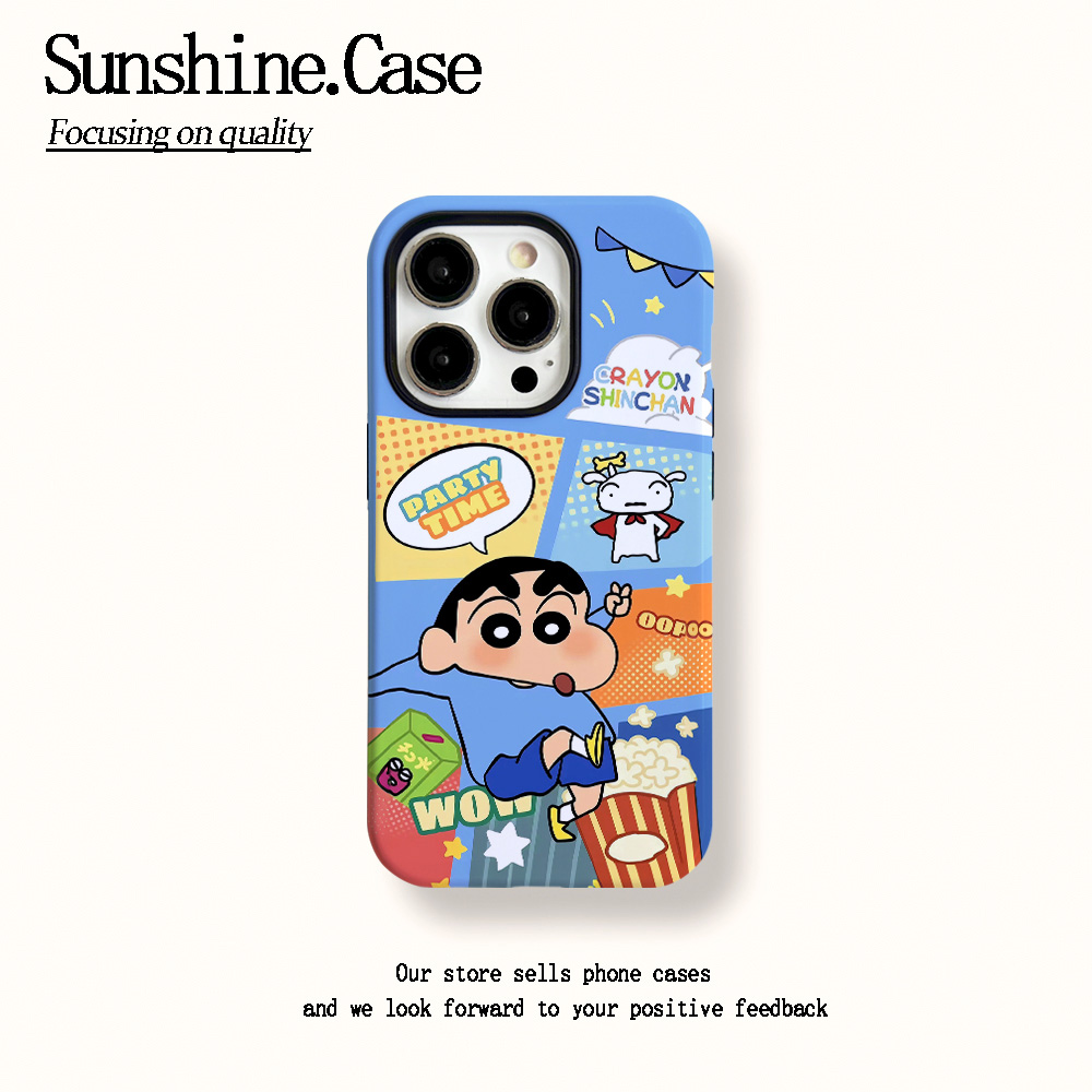 菲林二合一适用苹果华为vivo小米oppo手机壳爆米花小新16PRO