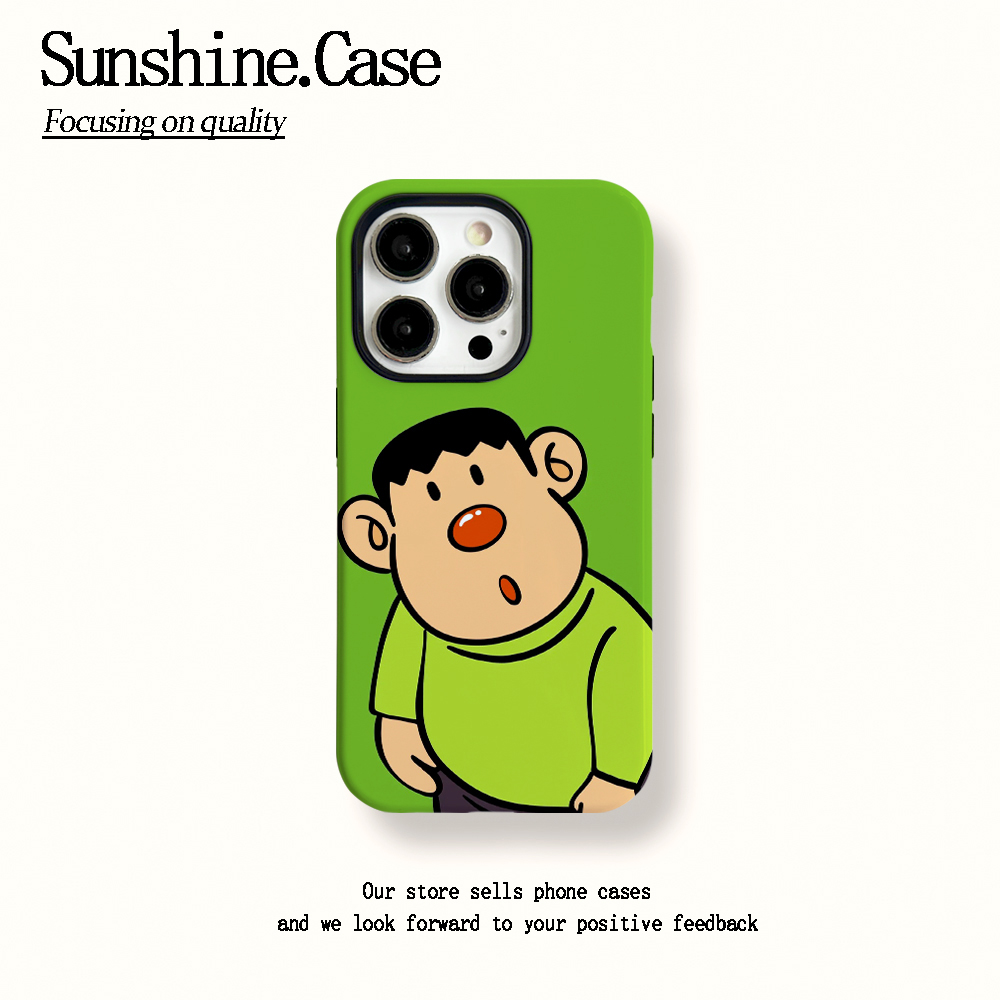 菲林二合一适用苹果华为vivo小米oppo手机壳呆萌胖虎15PRO/14/13