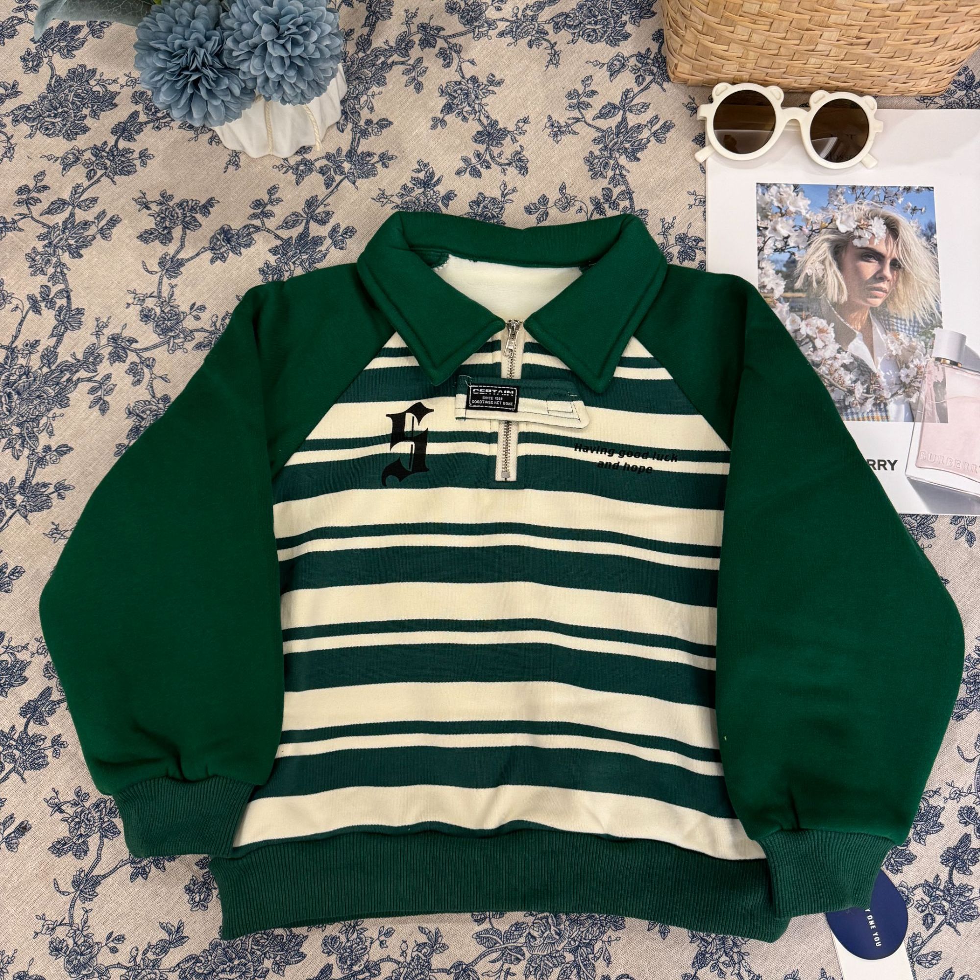 男童冬季新款休闲童装儿童POLO衫韩版加绒上衣中大童冬装