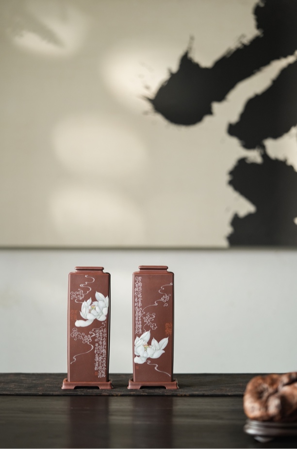 【知守.茶器】一品清莲系列.方山玉带瓶，范小君作品，单个价