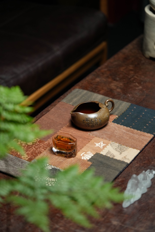 【知守.茶器】荷叶公道，紫砂柴烧