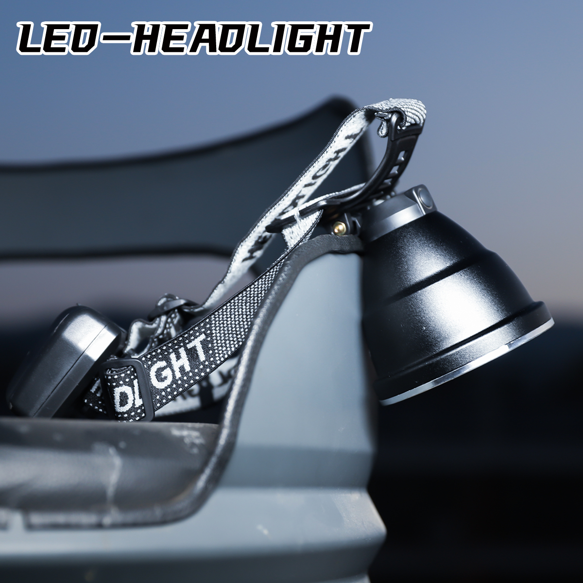 户外探索专用LED头灯带四节热成像电池