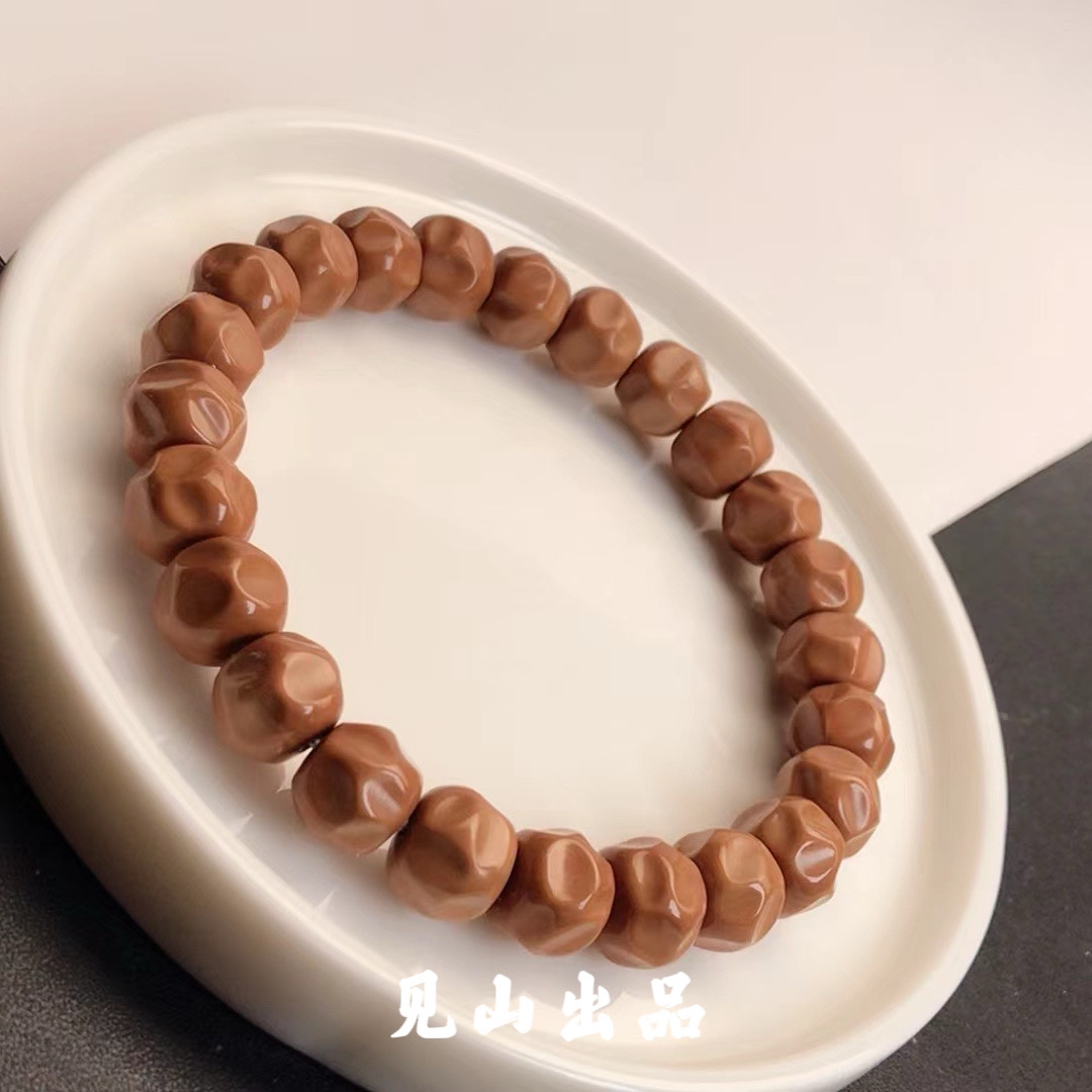 【见山猴头】原皮原色猴头手串 全品纯手工 奶酪小馒头料文玩毕业款