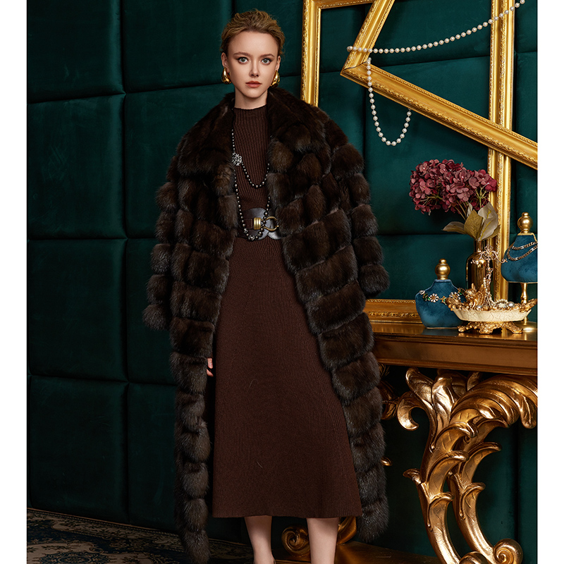 【傲世尊崇 】2025年冬季新款女装大衣女外套Z24818-P深咖