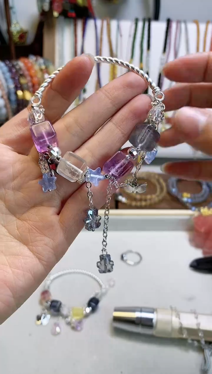 【闪购商品】萤石手链未镶嵌多样性发货A756