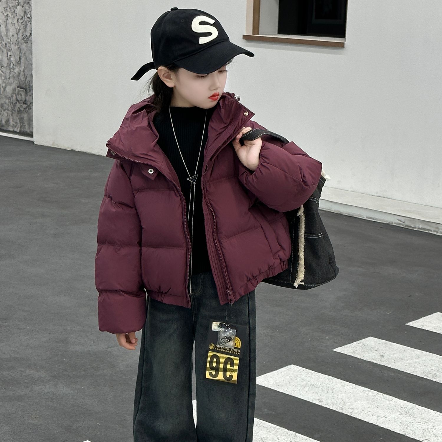 女童棉衣冬装2023新款洋气儿童面包服女孩大童冬季棉袄外套加厚潮