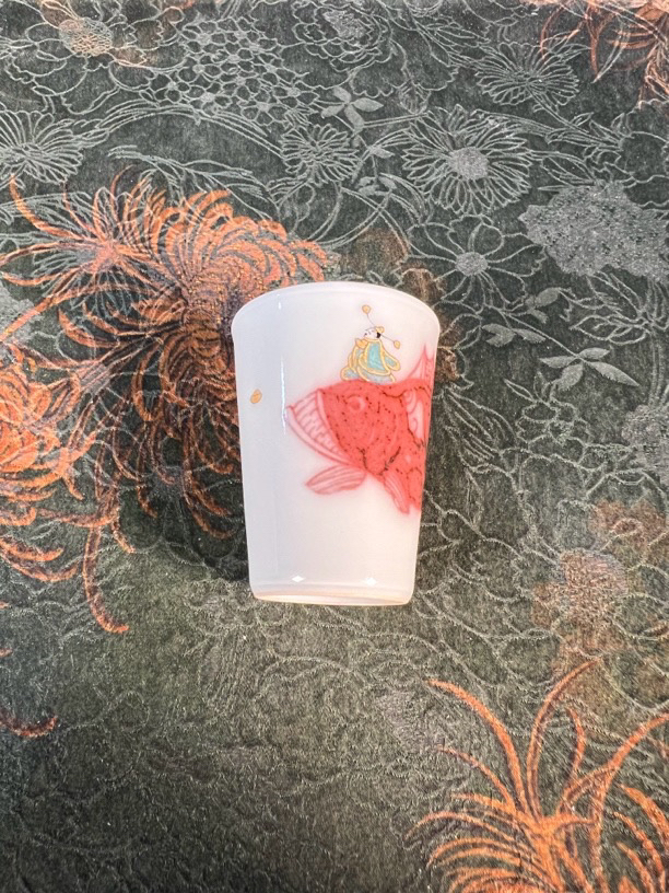 立勤堂釉里红福从天降杯容量30CC