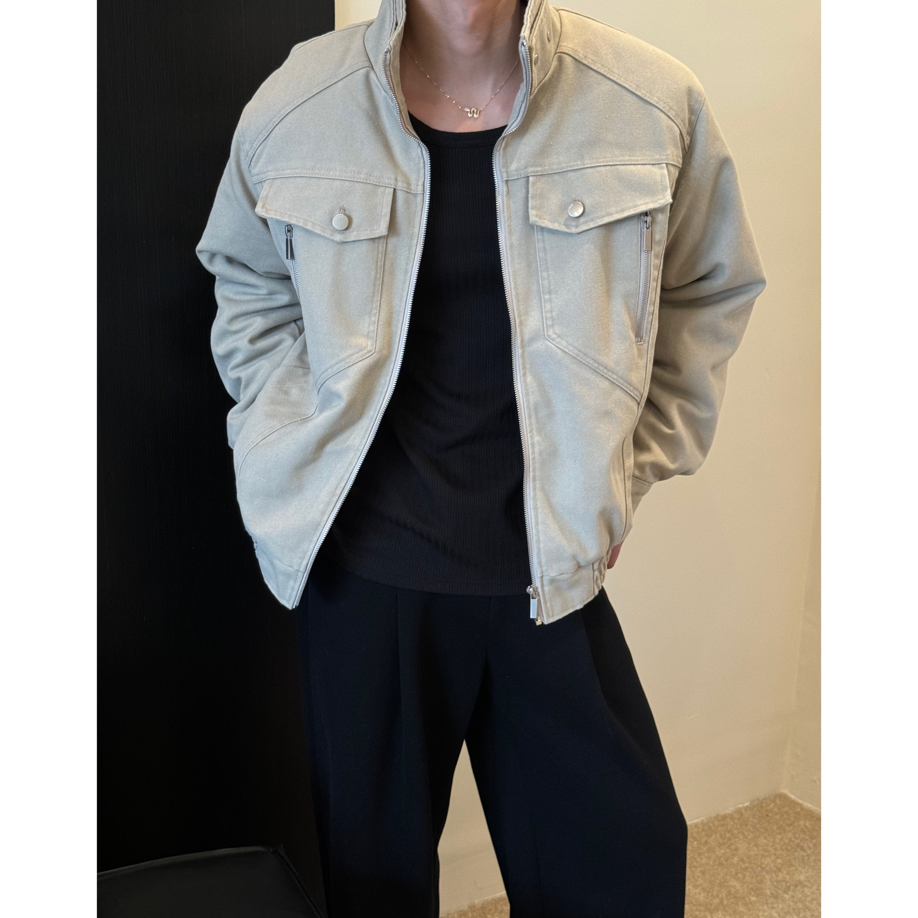 ZHENGYE 冬季座山雕保暖厚实显肩宽型男必备夹克外套