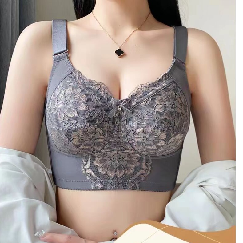 7036（显小又聚拢）超薄无钢圈大胸显小文胸DEF杯收副乳调整型内衣
