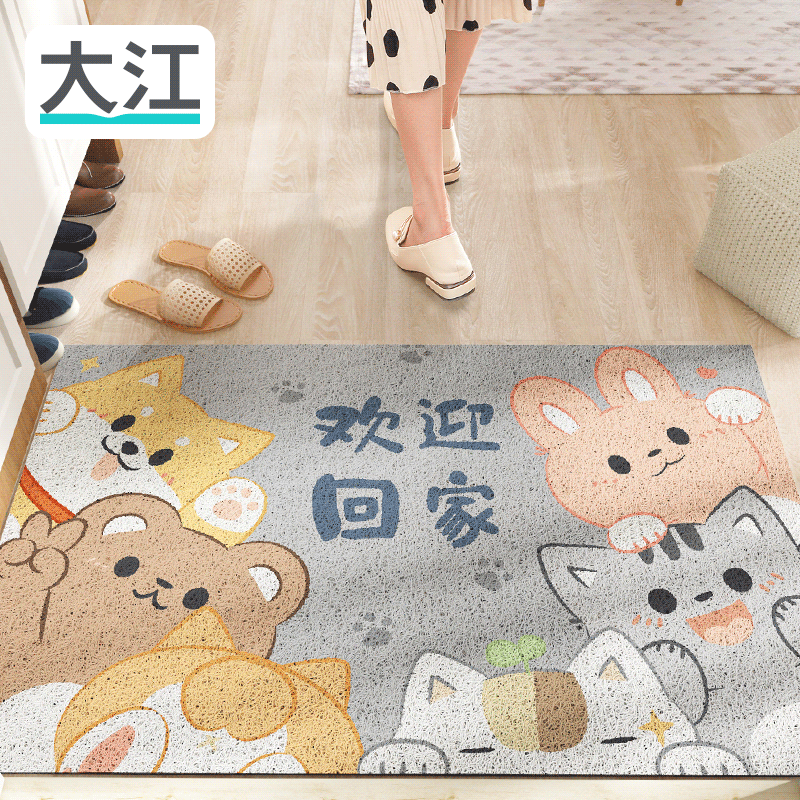 大江入户门垫地垫防滑垫耐磨丝圈爆款室内门口家用脚垫子可爱玄关