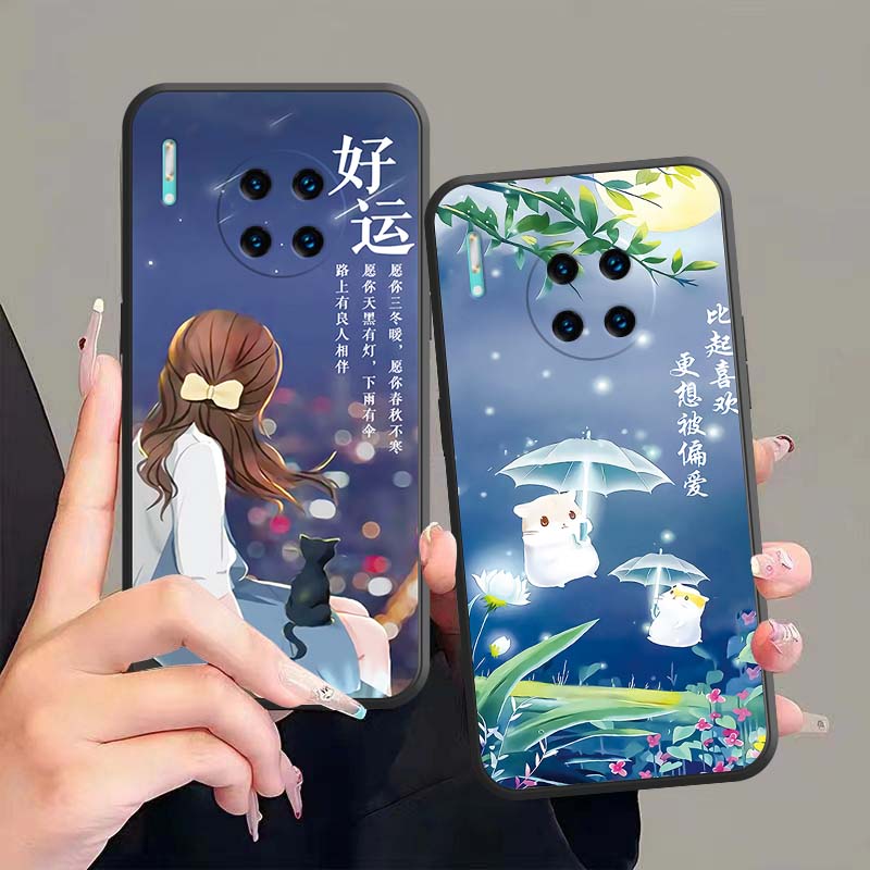 适用华为Mate30Pro手机壳LIO-AL00镜头全包男女款网红款卡通新款