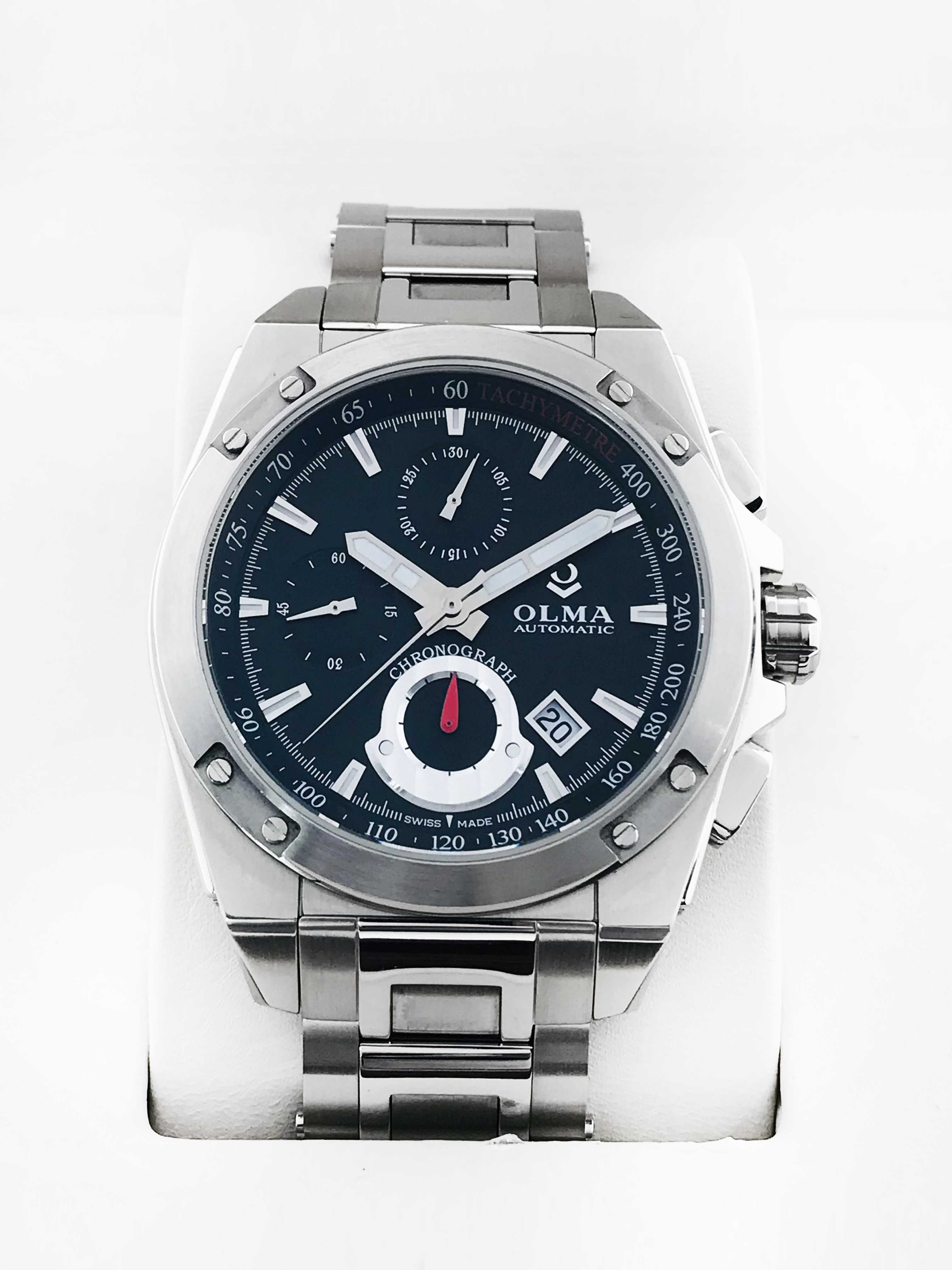 99新 Olma/奥尔马 云时臻品/王者时间/全套/43mm/后配表冠