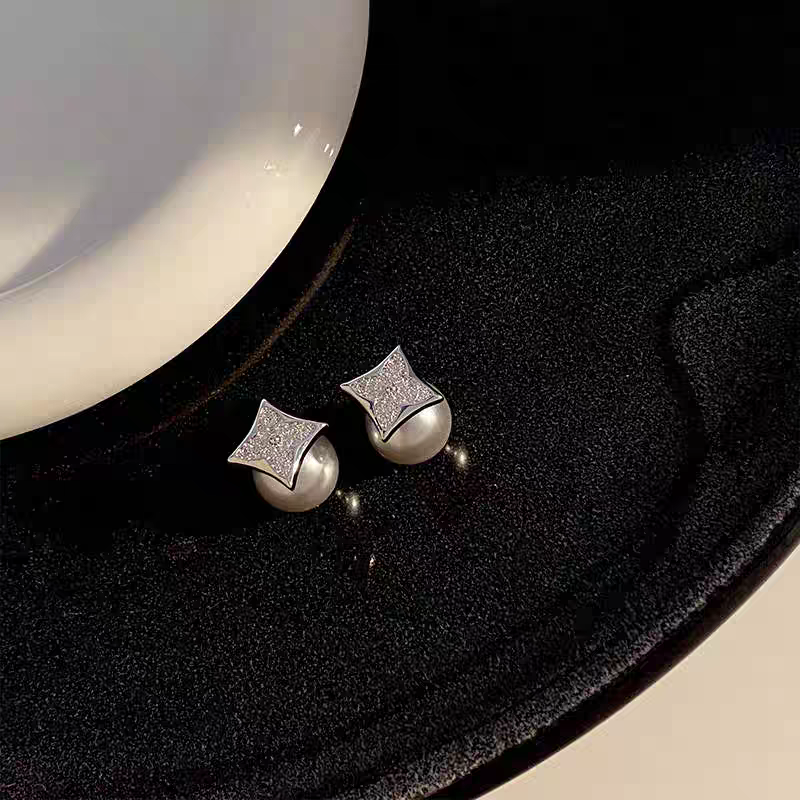 铜合金仿珍珠耳饰 3096经典百搭精致耳钉