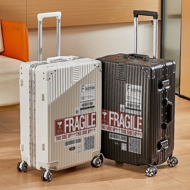 行李箱女20寸日系卡通登机密码箱静音万向轮铝框子母旅行箱男24寸