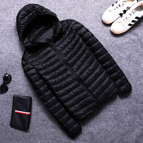 波司豋反季清仓冬季轻薄羽绒服服连帽男士青年修身棉衣男大码薄款