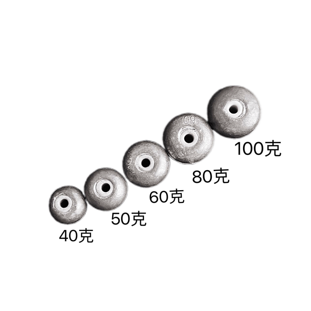 专业钓鲢鳙菱形陶瓷定位铅坠40/50/60/80克陶瓷空心铅坠子圆形
